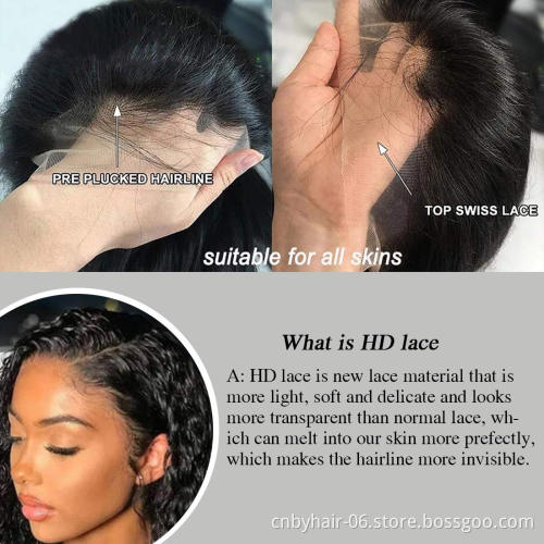 wholesale 13x6 Transparent Full Hd Lace Wig,Swiss Glueless Lace Human Hair Wigs,preplucked Short Hd Full Lace Human Hair Wigs